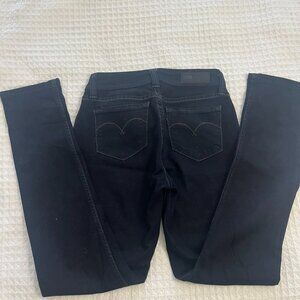 Levis Bold Curve Black Stretch Jeans Sz 0